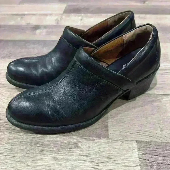 boc Shoes - Boc Concepts Womens Clogs Shoes Black Leather Slip